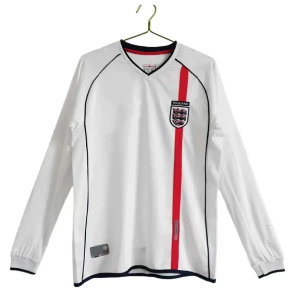 2002 season England home Long sleeved retro Fan version