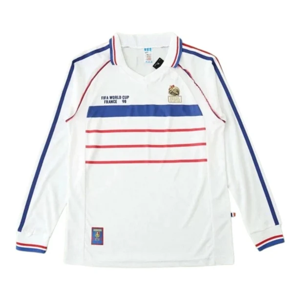 1998 season France away Long sleeved retro Fan version