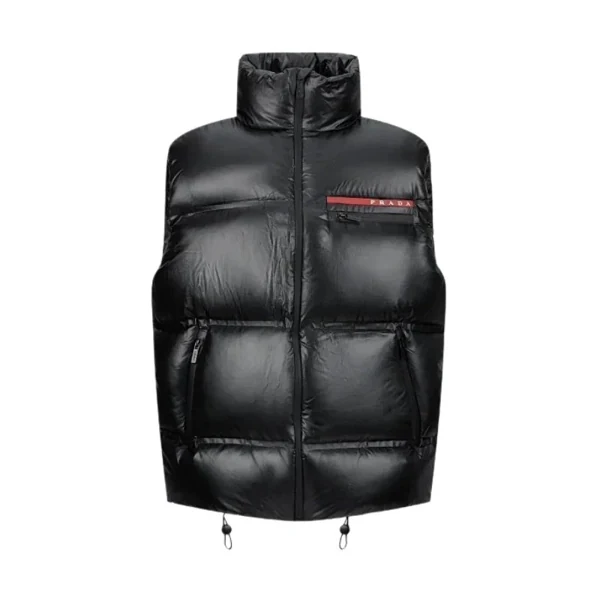 Prada Re-Nylon Linea Rossa Down Puffer Vest